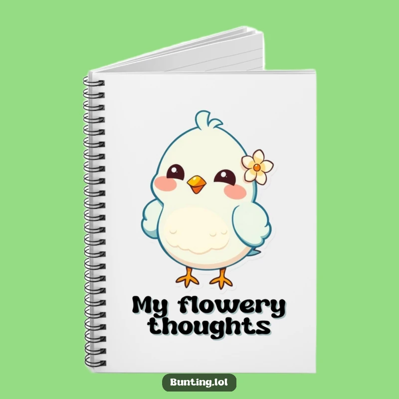 Funny Flower Bird Notebook: Jot Down Cheer - Ideal Funny Gift!