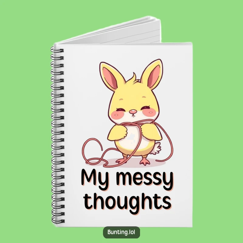 Funny Tangled Bunting Yarn Notebook: Jot Down Silly Ideas!