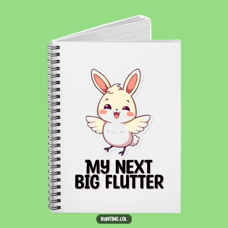 Funny Bunting Bird Notebook: Energetic Flutter Journal - Inspiring Funny Gift