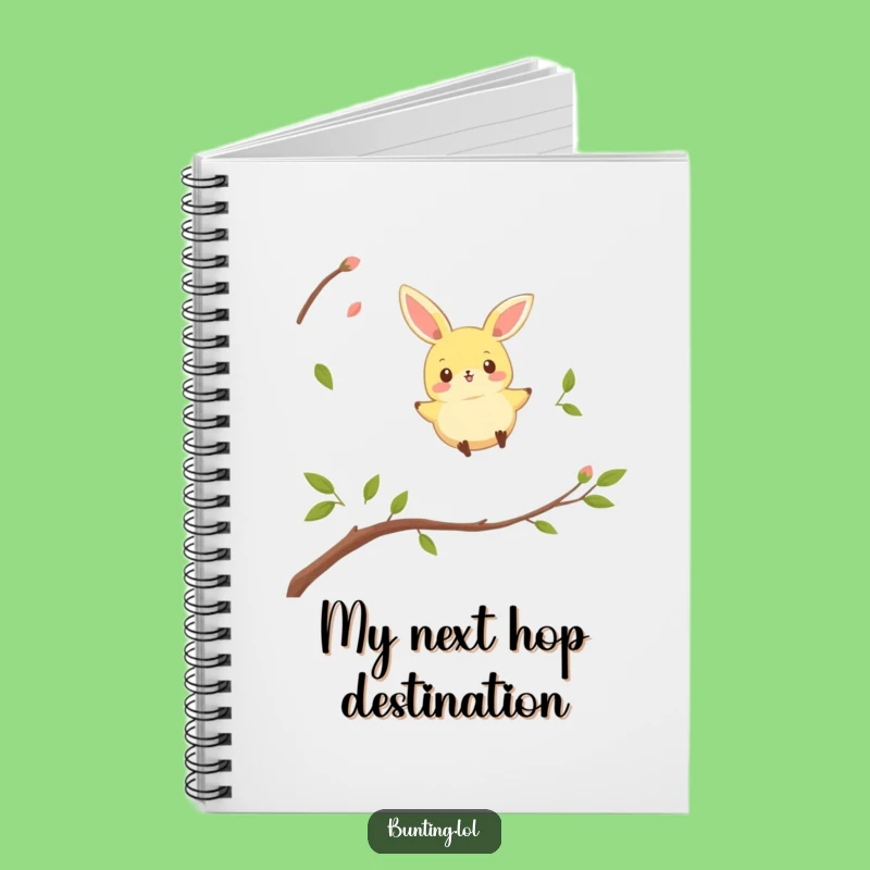 Funny Bunting Bird Notebook: Playful Hopper Journal - Cute Funny Gift Idea