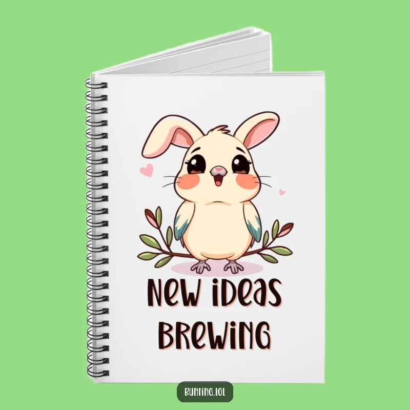 Funny Bunting Curiosity Notebook: Jot Down Observations, Perfect Gift