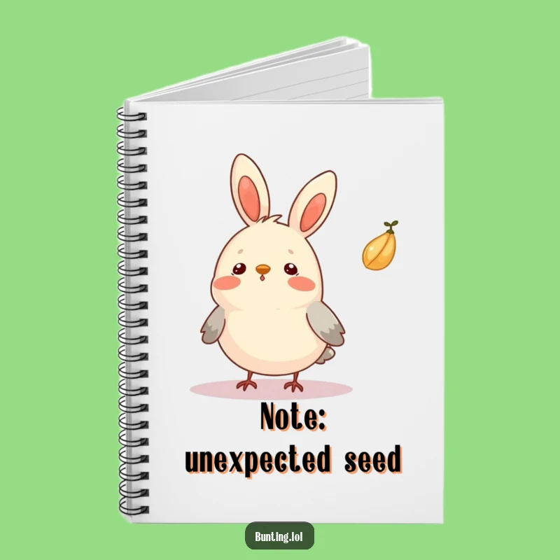 Funny Surprised Bunting Notebook: Jot Down Surprising Thoughts