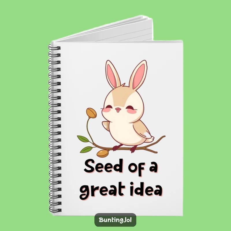 Funny Bunting Bird Notebook: Curious Observer Journal - Thoughtful Funny Gift