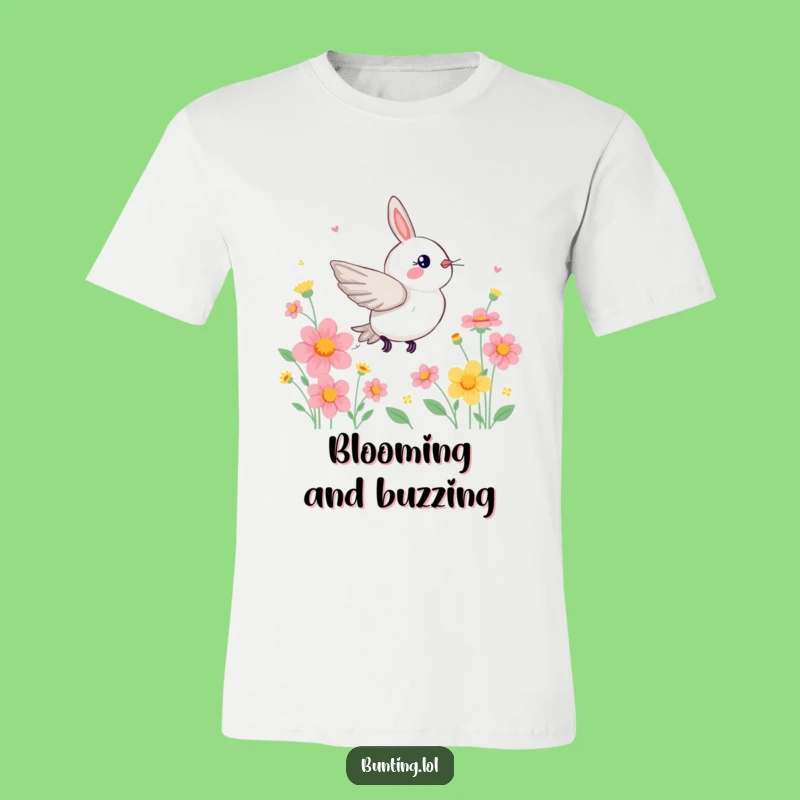 Funny Zippy Bunting T-Shirt: Floral Fun Design, a Comfy and Hilarious Gift