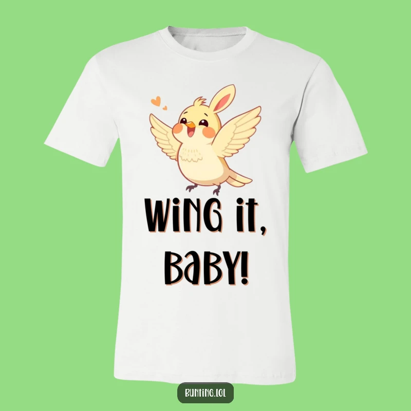 Funny Bunting Bird Fluttering T-Shirt: Wear Your Enthusiasm with This Hilarious Tee