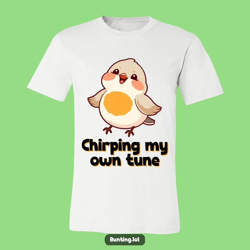 Funny Orange Chest Bird T-Shirt: Wearable Joyful Chirping Songbird Tee Gift