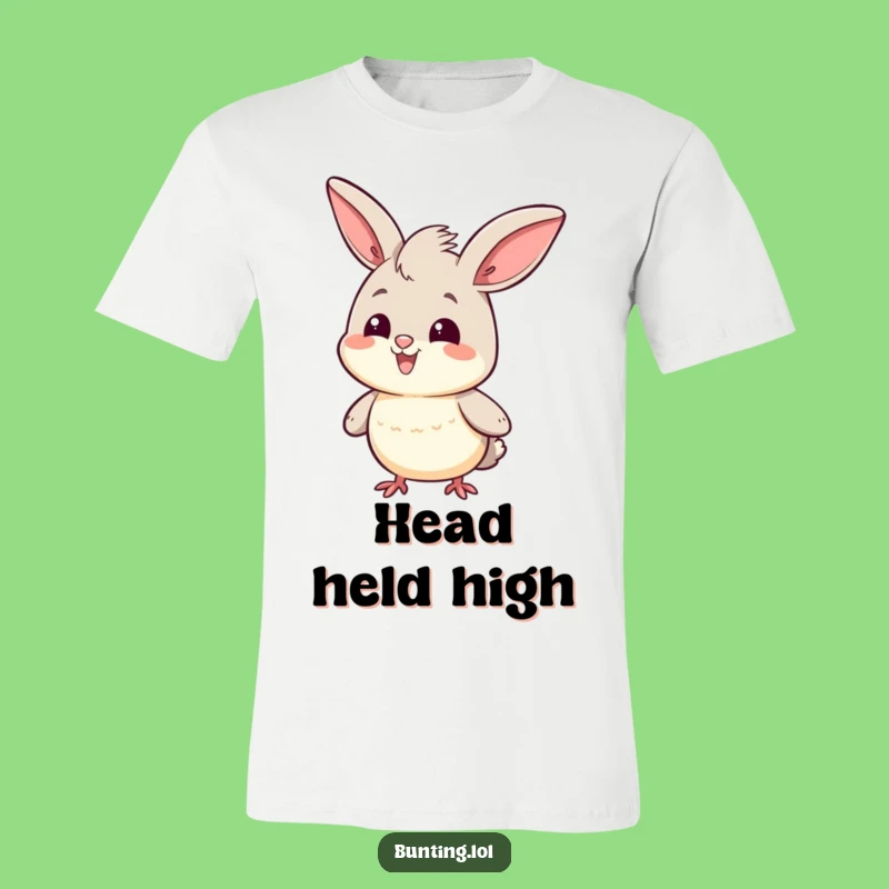 Funny Head Bob Bunting T-Shirt: Wear Your Pride with this Happy Character