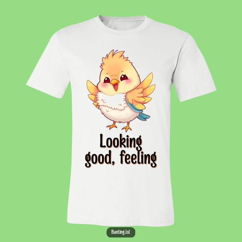 Funny Bunting Bird Feather T-Shirt: Wear Your Fabulousness with This Hilarious Tee