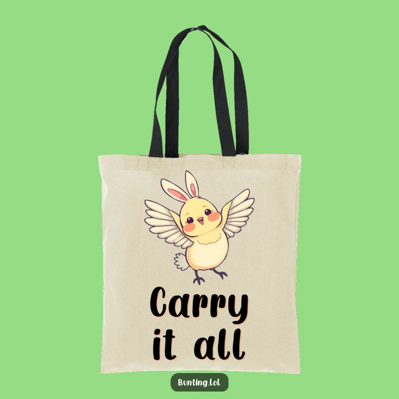 Funny Bunting Wing Tote Bag - Carry Elegance and Humor!