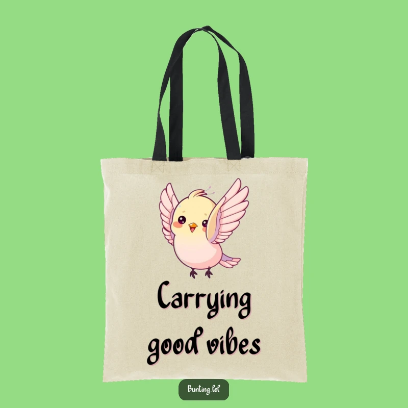 Funny Bunting Bird Tote Bag: Fluttering Joy, Carry Your Smiles!