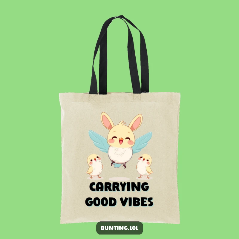 Funny Joyful Bunting Friends Tote Bag: Carry Your Connections!