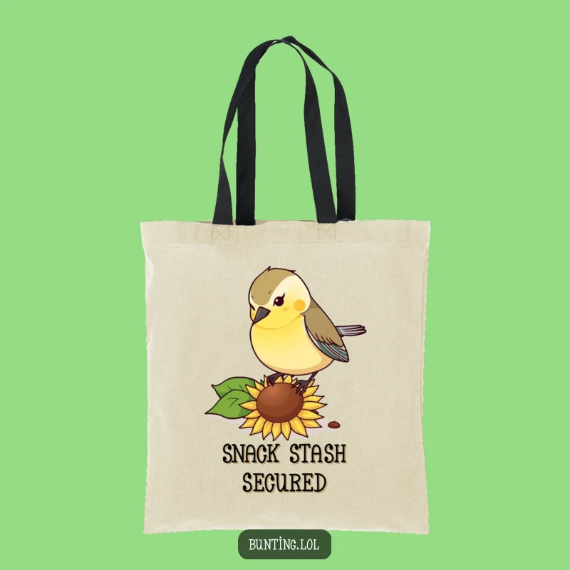 Funny Bunting Bird Tote Bag: Gusto Eater, Carry Your Fun!