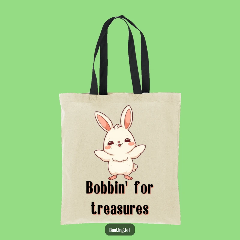 Funny Bunting Bob Tote Bag: Playful Accessory, Perfect Funny Gift
