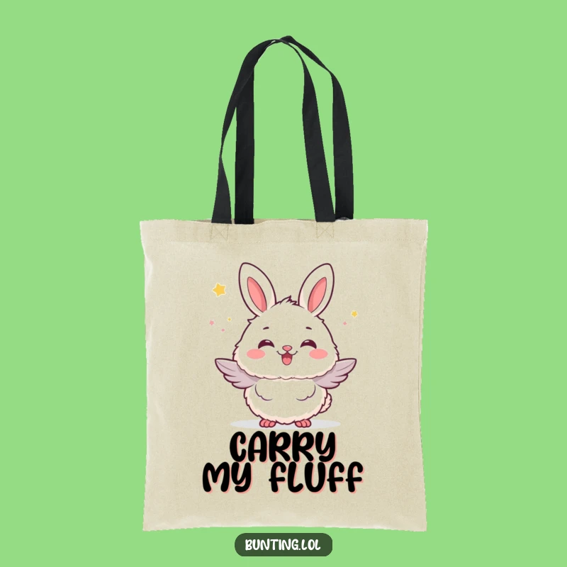 Funny Bunting Fluffy Excitement Tote Bag - Carry Your Joy