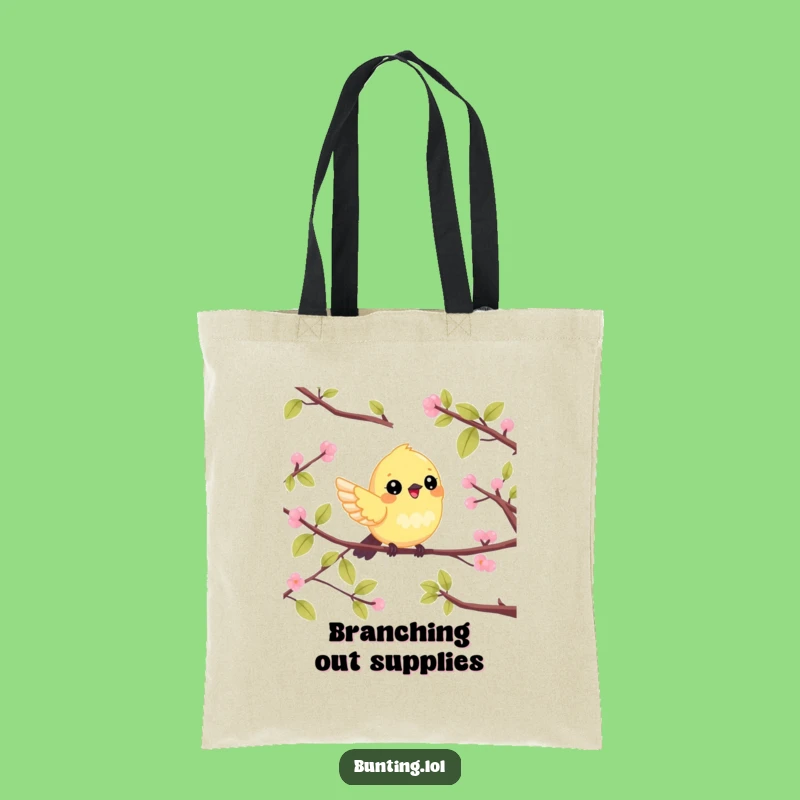 Funny Bunting Tote Bag: Cheerful Flitter Design, Perfect Eco-Friendly Funny Gift