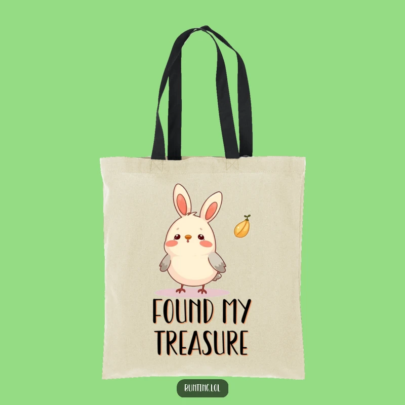 Funny Surprised Bunting Tote Bag: Carry Your Essentials with Amusing Flair