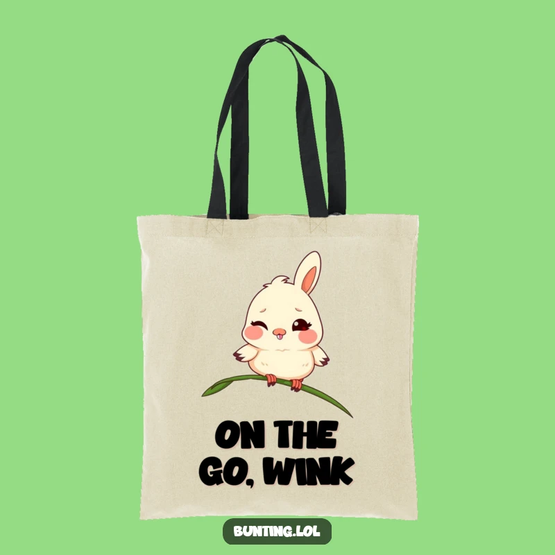 Funny Playful Bunting Tote Bag: Carry Your Essentials with a Wink