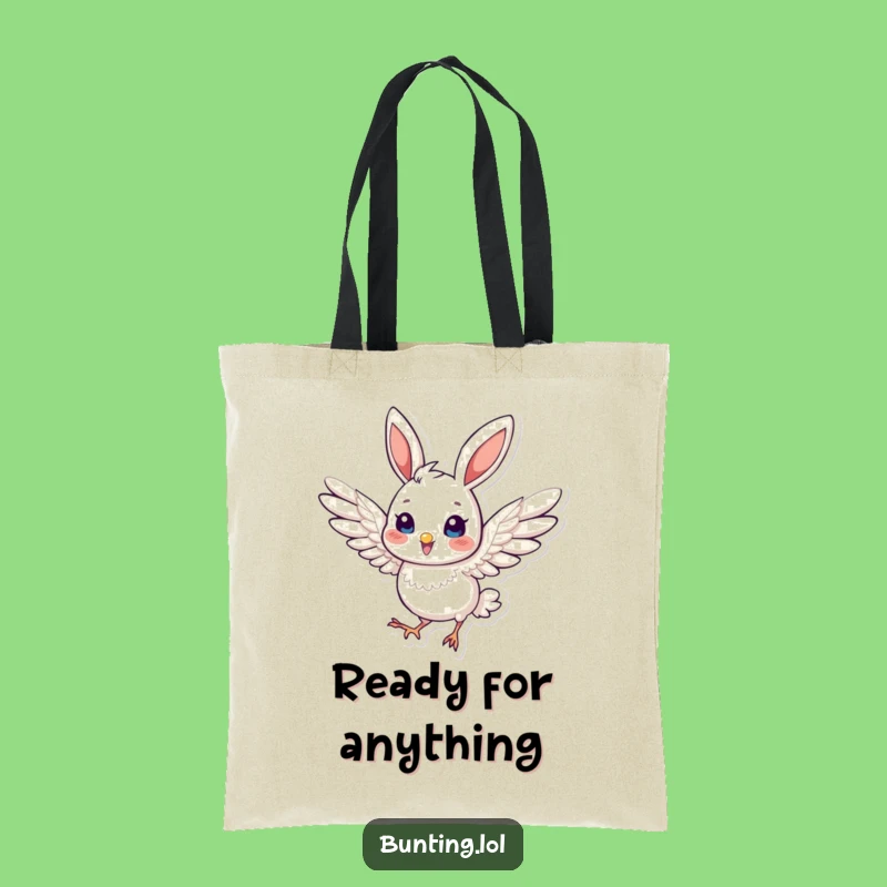 Funny Bunting Dynamic Tote Bag: Energetic Accessory, Perfect Funny Gift