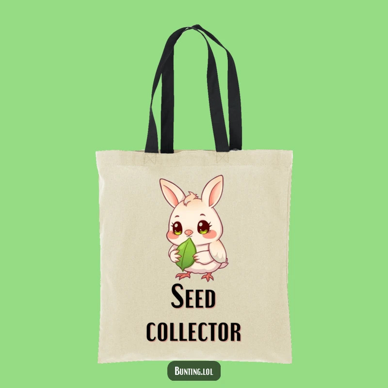 Funny Bunting Seed Observer Tote Bag - Carry Your Focus with Style